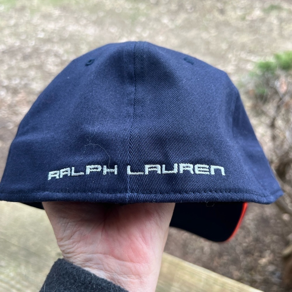 RLX Ralph Lauren blue white embroidered golf cap one size preppy athleisure - Picture 2 of 8
